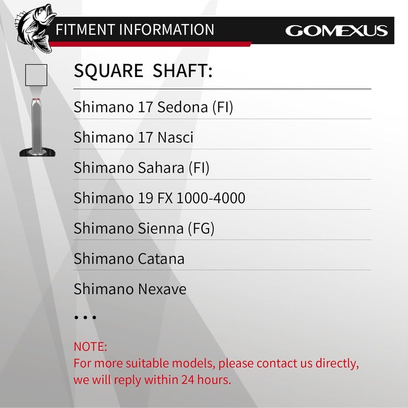 GOMEXUS Power Handle,Shimano Fishing Reel Replacement Parts Compatible for Sahara FI - Image 5